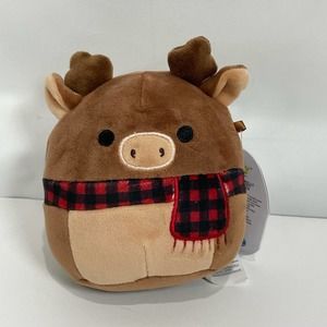 (1) BWT Ruby the Moose 4" Stuffed Animal Plush Winter Scarf Squishmallows